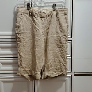 Linen long shorts